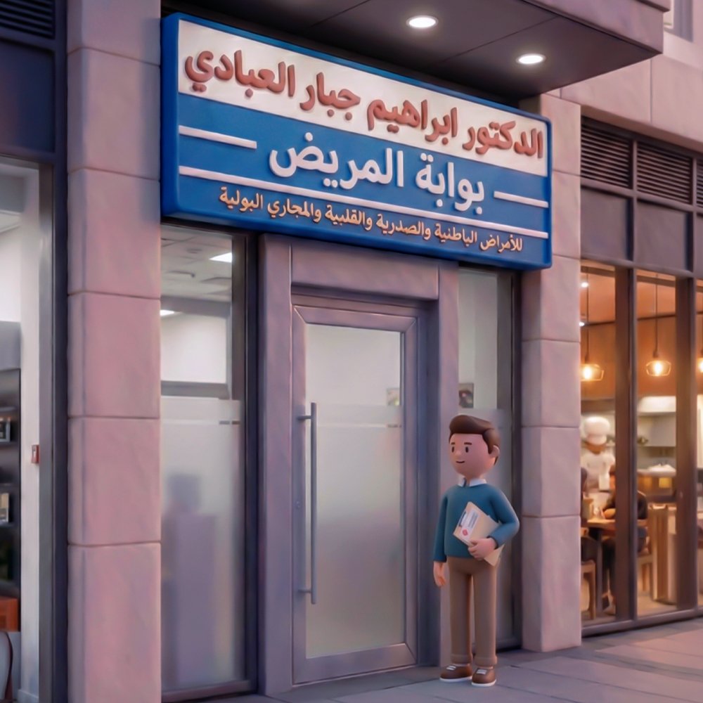 بوابة المريض - عيادة الدكتور إبراهيم جبار العبادي
